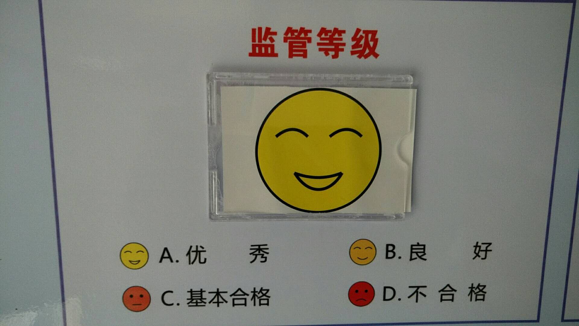 監(jiān)管等級(jí)優(yōu)秀
